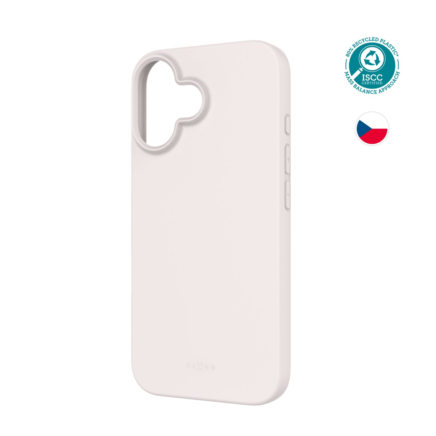 TPU gélový kryt FIXED ReStory pre Apple iPhone 16, sivý