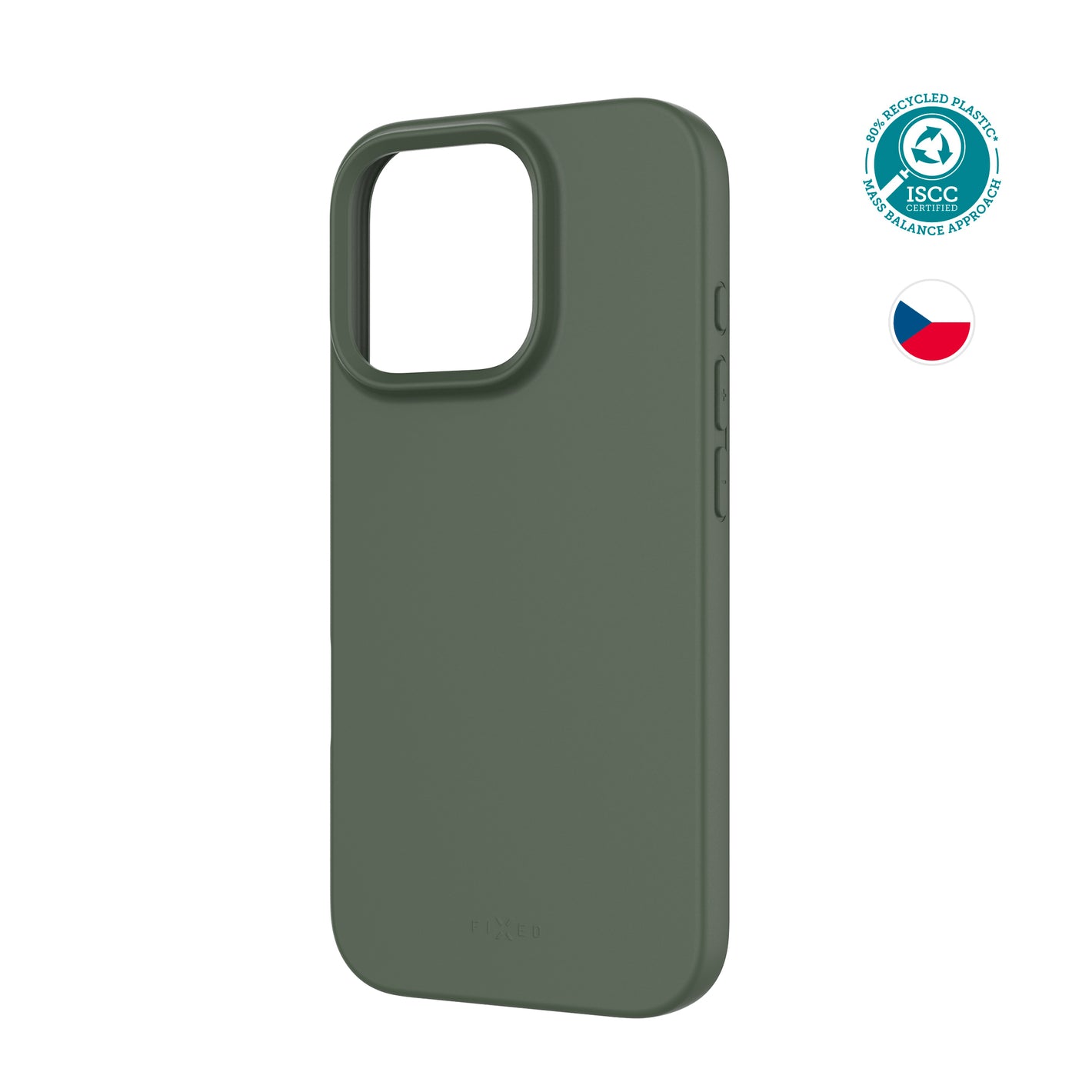 TPU gélový kryt FIXED ReStory pre Apple iPhone 16 Pro, zelený
