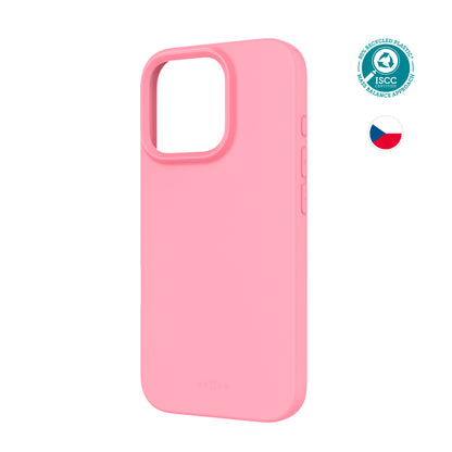 TPU żelowa osłona FIXED ReStory dla Apple iPhone 16 Pro, różowa