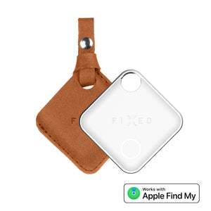 Púzdro FIXED Case for Tag z pravej hovädzej kože s Tagom, hnedé