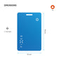 Smart tracker FIXED Tag Card 2 s podporou Find My, bezdrátové nabíjení, modrý