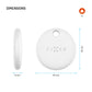 Smart tracker FIXED Tag Dual s podporou Find My a Find Hub, bílý