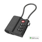 Smart tracker FIXED Tag Lock s podporou Find My a TSA, černý