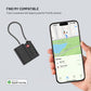 Smart tracker FIXED Tag Lock s podporou Find My a TSA, černý