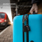 Smart tracker FIXED Tag Lock s podporou Find My a TSA, černý