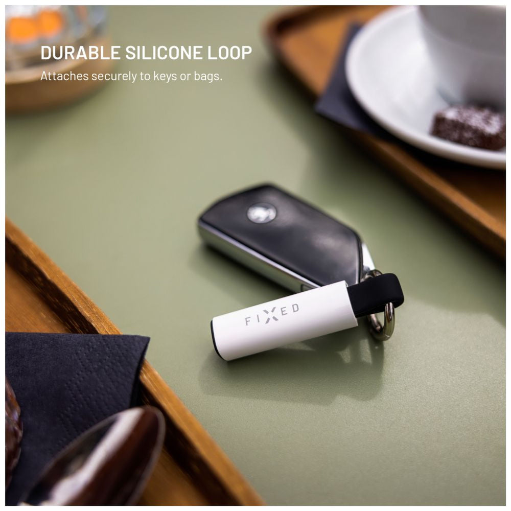 Smart tracker FIXED Tag Stick s podporou Find My, bílý - FIXED