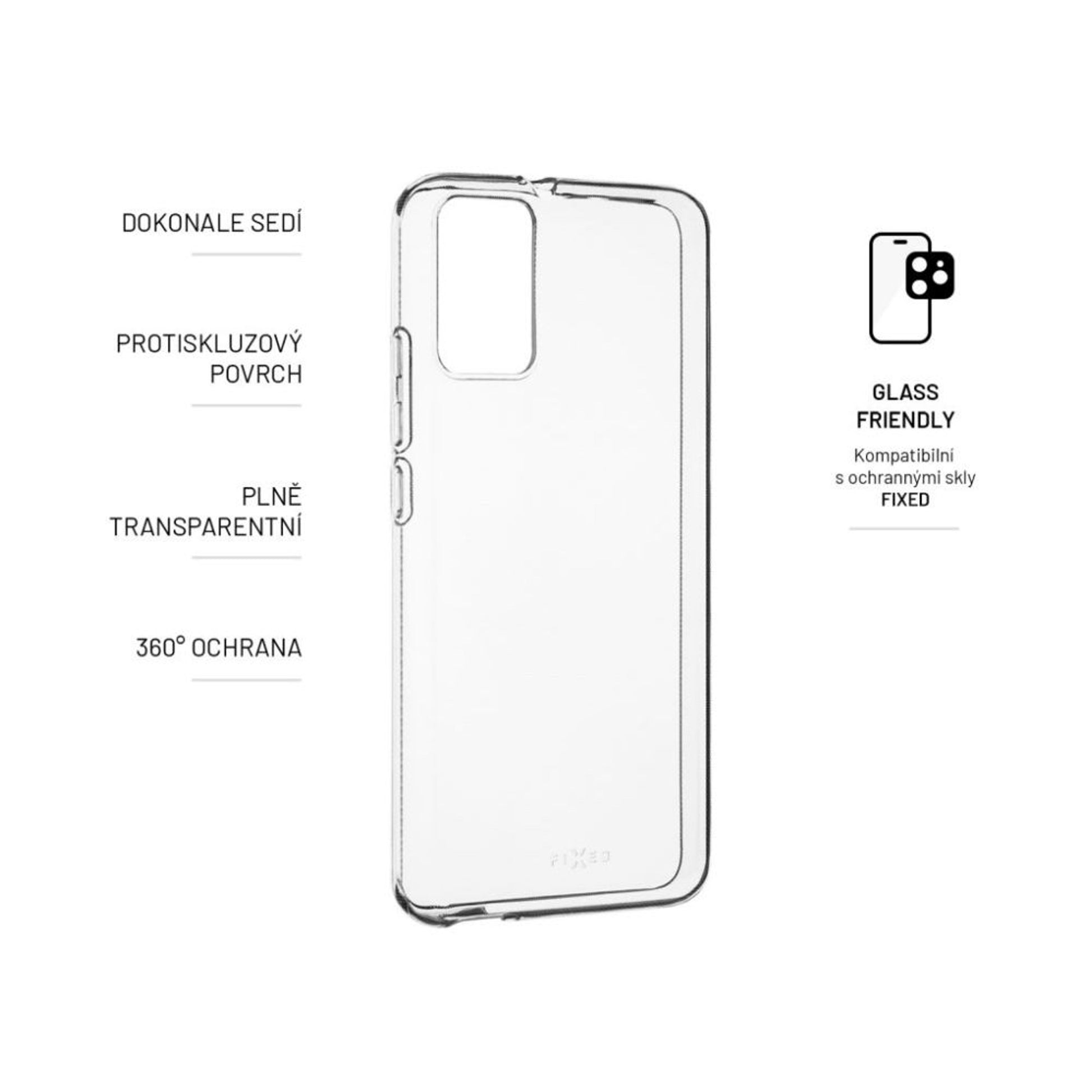 TPU gelový kryt FIXED Story pro TCL 403, čirý - FIXED