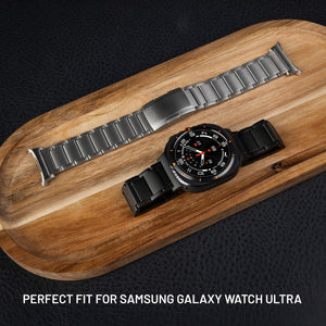 FIXED Titanium Strap for Samsung Galaxy Watch Ultra, black
