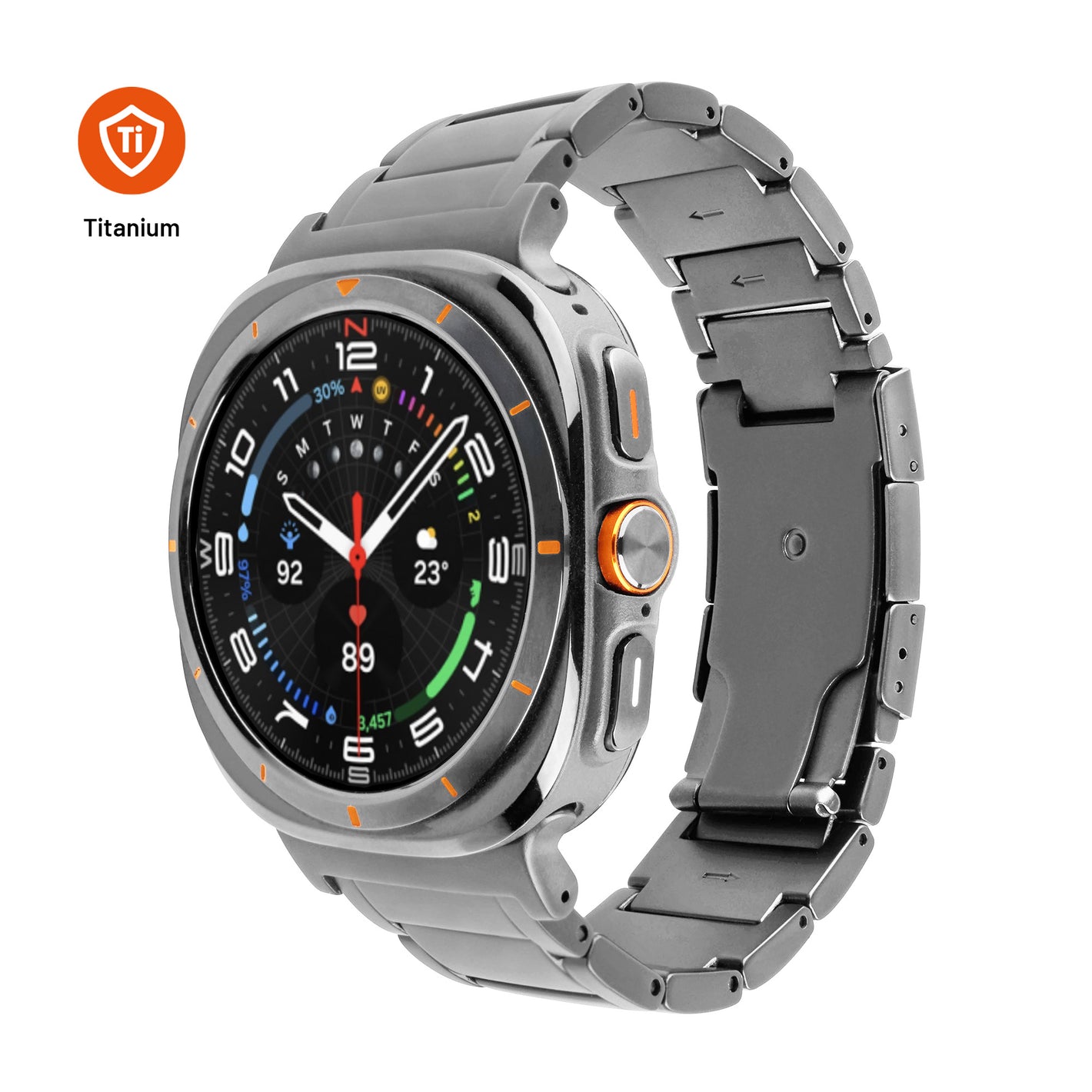 FIXED Titanium Strap for Samsung Galaxy Watch Ultra, natural titanium