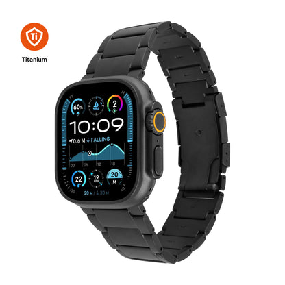 Tytanowy pasekFIXEDTitanium Pasek do Apple Watch 44/45/46/49 mm, czarny