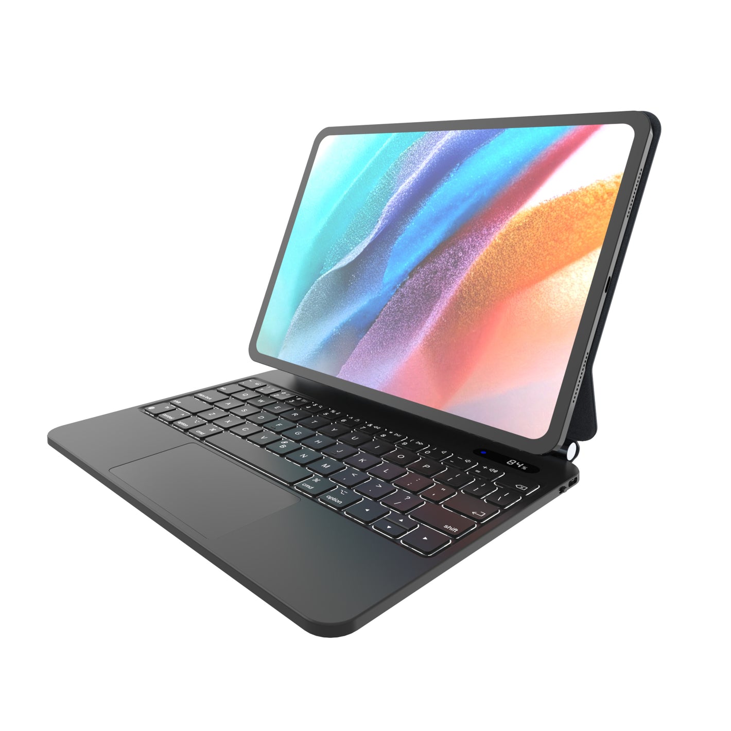 Pouzdro s bezdrátovou klávesnicí FIXED Typee pro Apple iPad Pro 11" (2018-2022)/iPad Air (2020-2025), EN, černé