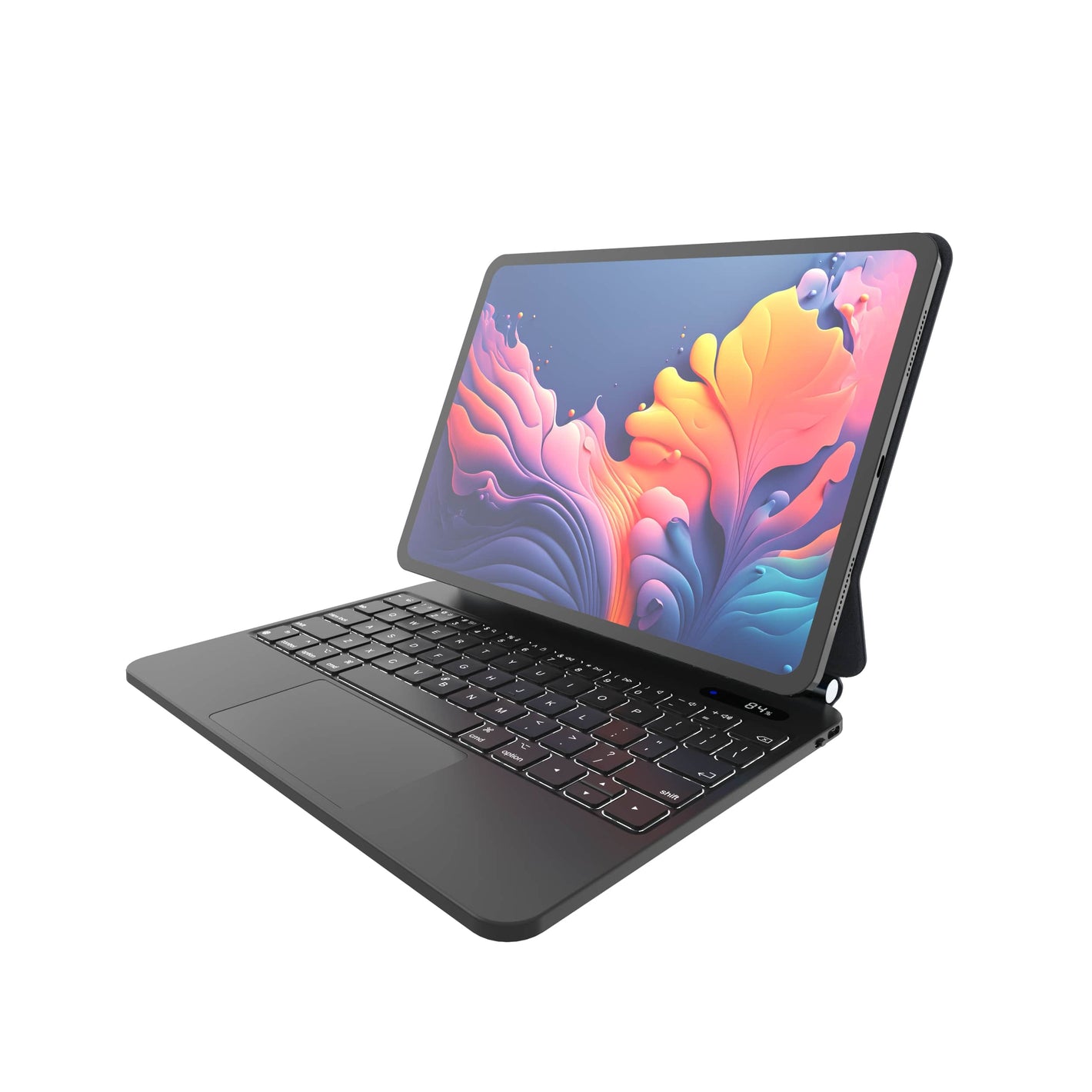 Etui z klawiaturą bezprzewodową FIXED Typee do Apple iPad Pro 12,9" (2018-2022)/iPad Pro 13"/iPad Air 13", CZ, czarne
