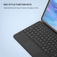 FIXED Typee Enduro USB-C Tastaturhülle für Apple iPad Pro 11" (2018–2022)/iPad Air (2020–2025), CZ, Schwarz