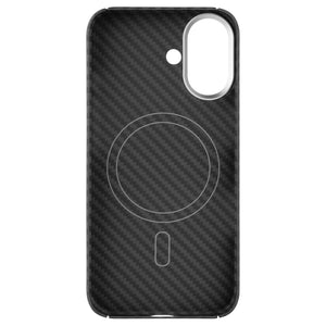 Aramidový zadný kryt FIXED MagVelar s podporou MagSafe pre Apple iPhone 17, čierny