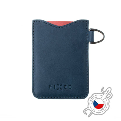 Kožené pouzdro na karty FIXED Cards, modré