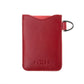 Kožené pouzdro na karty FIXED Cards, červené