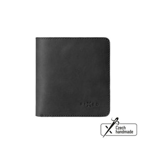 Kožená peněženka FIXED Classic Wallet z pravé hovězí kůže, černá - FIXED