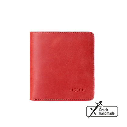 Kožená peňaženka FIXED Classic Wallet z pravej hovädzej kože, červená
