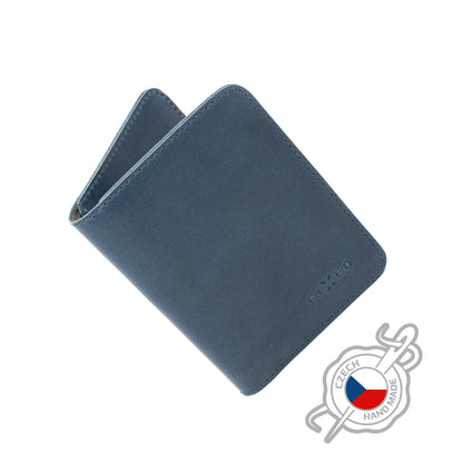 Kožená peňaženka FIXED Wallet XL, modrá