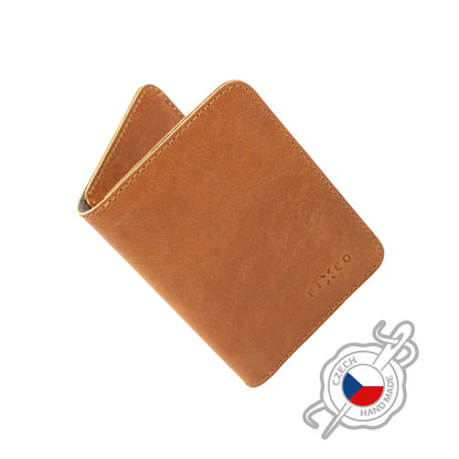 Kožená peněženka FIXED Wallet XL, hnědá