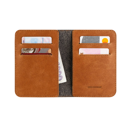 Kožená peněženka FIXED Wallet XL, hnědá