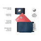 FIXED Tiny Wallet für Airtag, blau