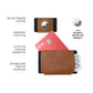 FIXED Tiny Wallet für Airtag, braun
