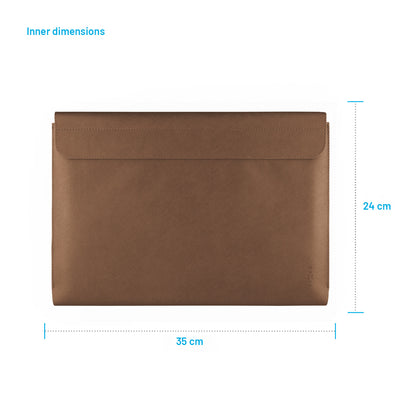 Púzdro FIXED York pre notebooky s uhlopriečkou do 15,3", kávové