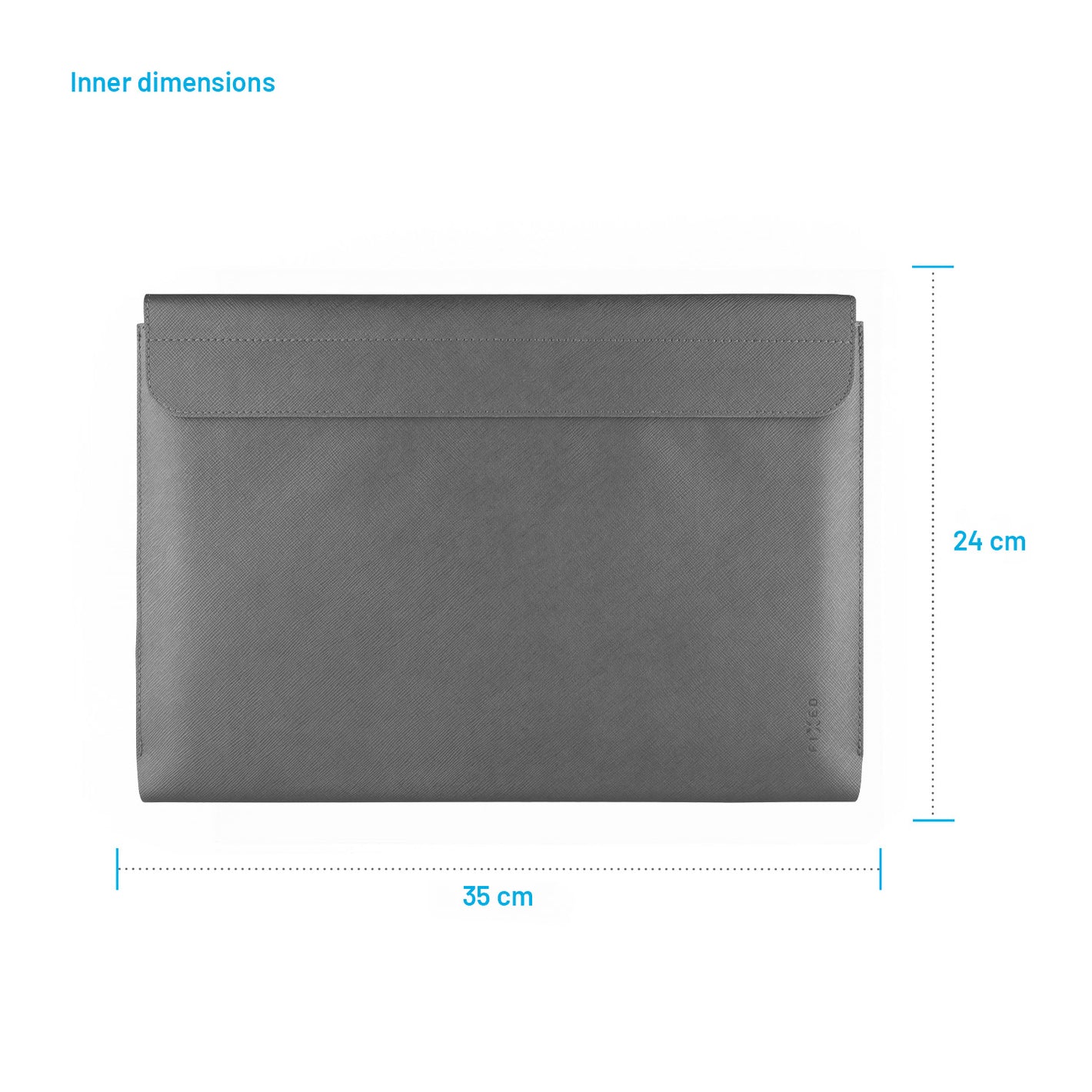 FIXED York für Notebooks bis 15,3", grau