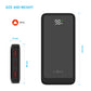 Powerbanka FIXED Zen2 10 s LCD displejom a výstupom PD 20W, 10 000 mAh, čierna
