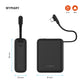 Powerbank FIXED Zen 10 Loop z wyświetlaczem LCD i mocą wyjściową 30W, 10 000 mAh, czarny