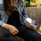 Púzdro FIXED Pure Neck s ružovou šnúrkou na krk pre Samsung Galaxy S24+