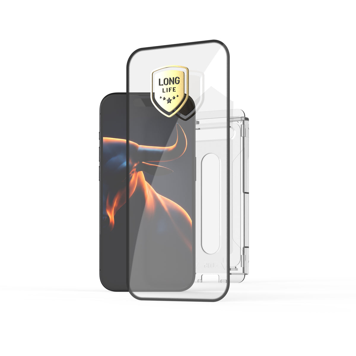Ultra odolné tvrzené sklo FIXED Long-Life s Anti-dust aplikátorem pro Apple iPhone 18 Pro Max/17 Pro Max, černé