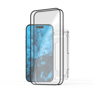 Szkło hartowane FIXED Full-Cover 2 sztuki z aplikatorem anti-dust do Apple iPhone 17e/16e/14/13Pro/13, czarne