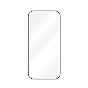 Gehärtetes Glas, fester Vollschutz mit Applikator für das Nokia 4a Pro, 2 Stück, schwarz