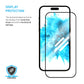 FIXED Full Cover 2,5D Tempered Glass with applicator for Samsung Galaxy A27 5G, 2 pcs, black