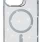 Třpytivý zadní kryt Cellularline Sparkle Mag s podporou Magsafe pro Apple iPhone 15 Pro, čirý