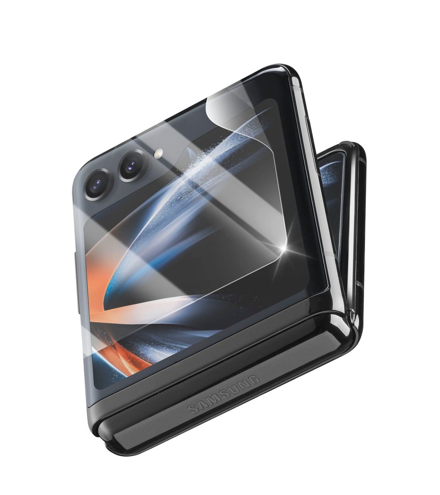 Ochranná fólie displeje Cellularline pro Samsung Galaxy Z Flip5, 2ks v balení
