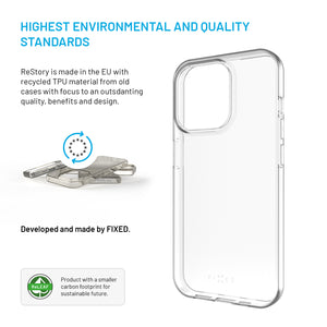 TPU gelový kryt FIXED ReStory AntiUV pro Apple iPhone 15, čirý, bez loga, bulk