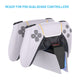 FIXED charging station for two DualSense PlayStation 5 wireless controllers, black and white